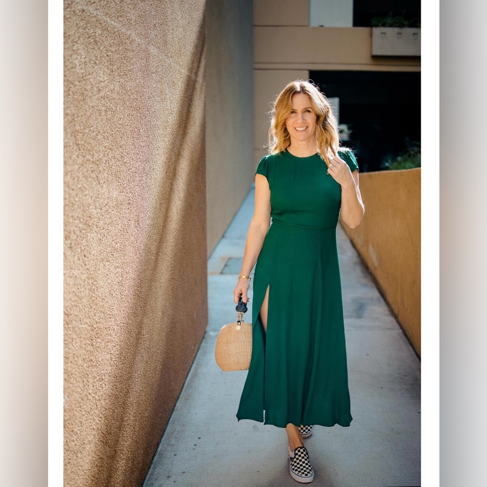 Elegant Green Maxi Dress